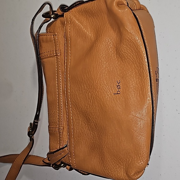 B.O.C. Born Concept Soft leather Camel brown crossbody purse handbag VGUC - Picture 14 of 17